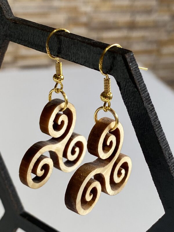 Boucles d'oreilles triskel