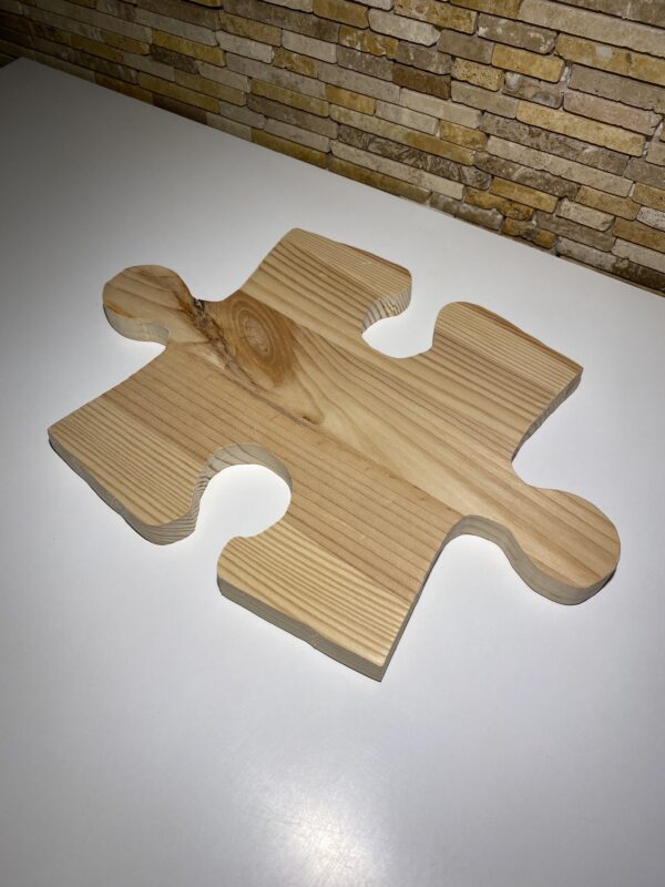 Dessous de plat en bois pièces de puzzle