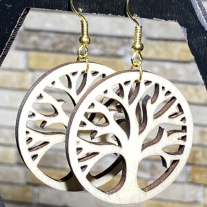Boucles d'oreilles arbre de vie